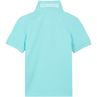 Boys Others Solid - Cotton pique Boys Polo Shirt Solid, Lagoon back Boys Others Solid - Cotton pique Boys Polo Shirt Solid, Lagoon back
