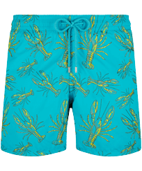 Men Embroidered Swim Shorts Lobsters - Limited Edition Curacao front view