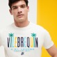 Uomo Altri Stampato - T-shirt uomo in cotone Vilebrequin Palms, Off white dettagli vista 1