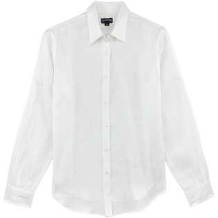 Donna Altri Unita - Camicia in Lino, Bianco front Donna Altri Unita - Camicia in Lino, Bianco front