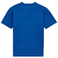 Men Others Printed - Men Cotton T-Shirt Vilebrequin Logo Flocked, Sea blue back view