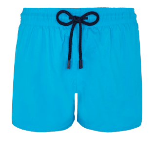 Uomo Classico corto Unita - Costume da bagno corto uomo stretch e aderente a tinta unita, Hawaii blue front Uomo Classico corto Unita - Costume da bagno corto uomo stretch e aderente a tinta unita, Hawaii blue front