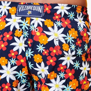 Men Long classic Printed - Men Swim Trunks Long 1977 Spring Flowers, Navy supp2 Men Long classic Printed - Men Swim Trunks Long 1977 Spring Flowers, Navy supp2