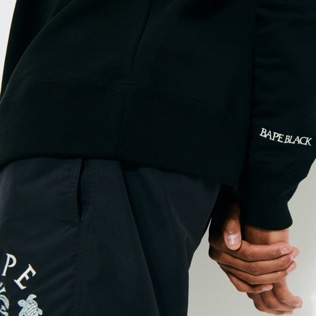 Herren Andere Bedruckt - Vilebrequin x BAPE® BLACK Sweatshirt aus Baumwolle für Herren, Schwarz Details Ansicht 4