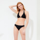 Donna Foulard Unita - Top bikini donna all'americana Ecailles de Tortues, Nero dettagli vista 2