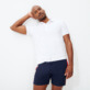Herren Flat belts Uni - Tricolor Stretch-Badehose mit flachem Gürtel für Herren, Marineblau Details Ansicht 2