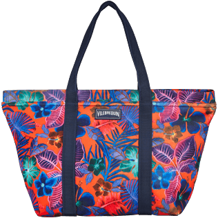 Others Printed - Water resistant big Beach Bag Porto Rico, Bright orange front Others Printed - Water resistant big Beach Bag Porto Rico, Bright orange front
