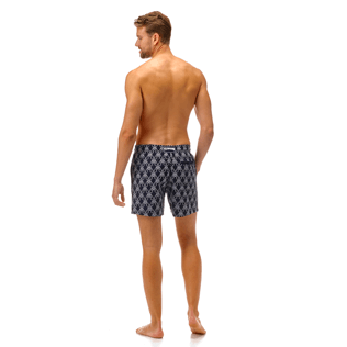 Hombre Bordados Bordado - Bañador Mistral con bordado Sea Horses, Azul marino backworn Hombre Bordados Bordado - Bañador Mistral con bordado Sea Horses, Azul marino backworn