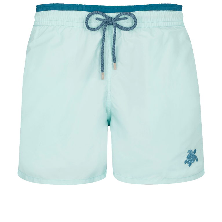 Vilebrequin Moka Beach Shorts With Contrasting Color In Blue