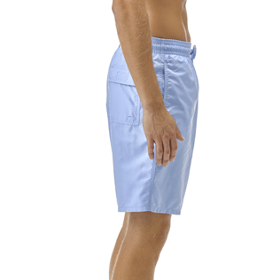 Hombre Clásico largon Liso - Men Swimwear Long solid, Cielo azul detalles vista 1