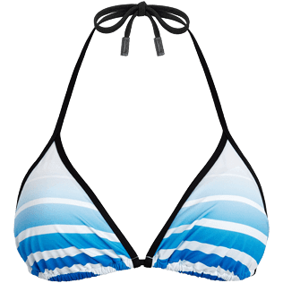 Donne Tops Stampato - Top bikini a triangolo Karl Lagerfeld, Oceano front Donne Tops Stampato - Top bikini a triangolo Karl Lagerfeld, Oceano front