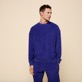 Herren Andere Uni - Solid Unisex-Sweatshirt aus Frottee, Purple blue Vorderseite getragene Ansicht