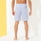 Men Others Graphic - Men Cotton printed Bermuda Shorts Micro Flower, White back worn view