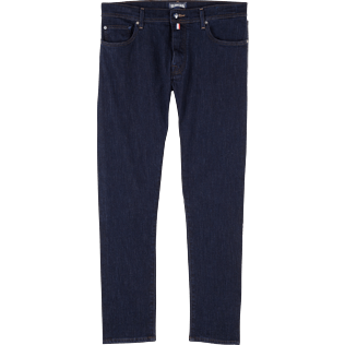 Men Others Solid - Men 5-Pocket Carrot fit Pants, Dark denim w1 front Men Others Solid - Men 5-Pocket Carrot fit Pants, Dark denim w1 front
