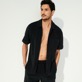 Men Others Solid - Unisex Terry Bermuda Solid, Black details view 1