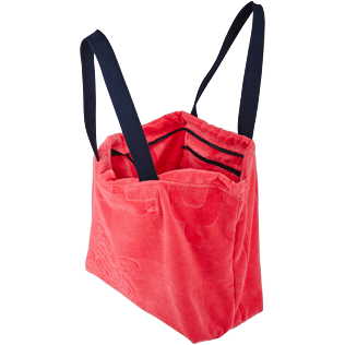 Autros Liso - Bolsa de playa grande de tejido terry con estampado jacquard liso, Hibisco supp1 Autros Liso - Bolsa de playa grande de tejido terry con estampado jacquard liso, Hibisco supp1