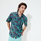 Hombre Autros Estampado - Camisa de bolos de cambray para hombre, Agua verde frontworn Hombre Autros Estampado - Camisa de bolos de cambray para hombre, Agua verde frontworn