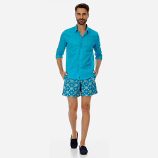 Autros Liso - Camisa en velo de algodón de color liso unisex, Seychelles supp2 Autros Liso - Camisa en velo de algodón de color liso unisex, Seychelles supp2