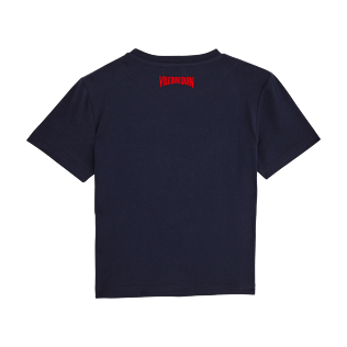 Jungen T-Shirts Bedruckt - Vater und Sohn T-Shirt mit Rundhalsausschnitt, Navy / red back Jungen T-Shirts Bedruckt - Vater und Sohn T-Shirt mit Rundhalsausschnitt, Navy / red back