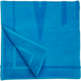 Autros Liso - Toalla de playa de tejido terry con estampado jacquard liso, Hawaii blue back Autros Liso - Toalla de playa de tejido terry con estampado jacquard liso, Hawaii blue back