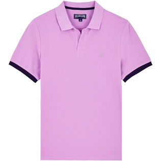Uomo Altri Unita - Polo uomo in cotone a tinta unita, Cyclamen front Uomo Altri Unita - Polo uomo in cotone a tinta unita, Cyclamen front
