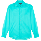 Others Solid - Unisex Cotton Voile Light Shirt Solid, Lagoon front Others Solid - Unisex Cotton Voile Light Shirt Solid, Lagoon front