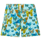 Mujer Autros Estampado - Pantalón corto de baño con cintura plana y estampado Butterflies para mujer, Laguna vista frontal