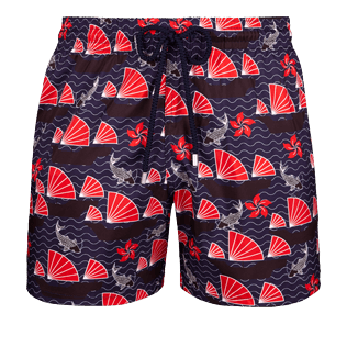 Men Ultra-light classique Printed - Men Ultra-Light and packable swimtrunks Hong Kong, Navy front Men Ultra-light classique Printed - Men Ultra-Light and packable swimtrunks Hong Kong, Navy front