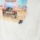 Homme AUTRES Imprimé - T-shirt en coton homme 2 Chevaux À St Tropez, Off white vue de détail 2