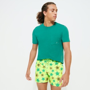 Men Others Printed - Men Swim Shorts Starfish Candy, Coriander details view 1
