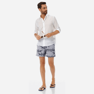 Men Classic Printed - Men swimtrunks Belle ou Gars, White supp2 Men Classic Printed - Men swimtrunks Belle ou Gars, White supp2