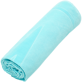 Others 纯色 - 纯色 Jacquard 毛圈布沙滩浴巾, Lazulii blue 正面图