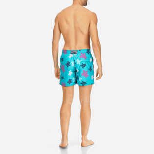 Hombre Clásico Estampado - Bañador con estampado Multicolor Turtles para hombre, Curazao backworn Hombre Clásico Estampado - Bañador con estampado Multicolor Turtles para hombre, Curazao backworn