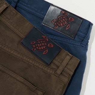 Herren Andere Uni - Solid Hose im Fünf-Taschen-Design für Herren, Brown Details Ansicht 2