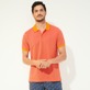 Men Others Solid - Men Changing Cotton Pique Polo Shirt Solid, Apricot front worn view