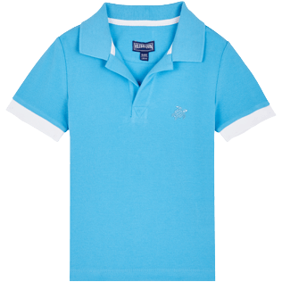 Niños Autros Liso - Polo en piqué de algodón de color liso para niño, Jaipuy front Niños Autros Liso - Polo en piqué de algodón de color liso para niño, Jaipuy front