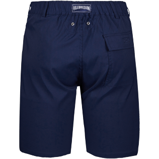 Homme AUTRES Uni - Bermuda Droit en matière maillot de bain Homme Uni, Bleu marine back Homme AUTRES Uni - Bermuda Droit en matière maillot de bain Homme Uni, Bleu marine back