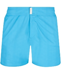 男款 Flat belts 纯色 - 威尔士王子系列男士平腰带弹力短款泳裤, Star anise 正面图