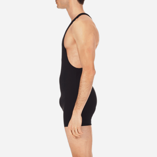 Hombres One Piece Estampado - Bañador de una sola pieza con estampado French Riviera para hombre, Negro supp3 Hombres One Piece Estampado - Bañador de una sola pieza con estampado French Riviera para hombre, Negro supp3