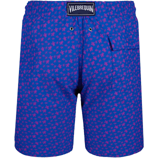 Hombre Clásico largon Estampado - Bañador de corte largo con estampado Micro Ronde Des Tortues para hombre, Mar azul back Hombre Clásico largon Estampado - Bañador de corte largo con estampado Micro Ronde Des Tortues para hombre, Mar azul back