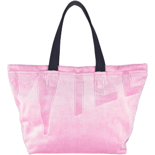 Hombres Bags Liso - Bolsa de playa grande en tejido terry con estampado jacquard liso, Rosa back Hombres Bags Liso - Bolsa de playa grande en tejido terry con estampado jacquard liso, Rosa back