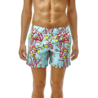 Men Fitted Printed - Superflex Coral and Fish Swimwear, Lagoon supp2 Men Fitted Printed - Superflex Coral and Fish Swimwear, Lagoon supp2