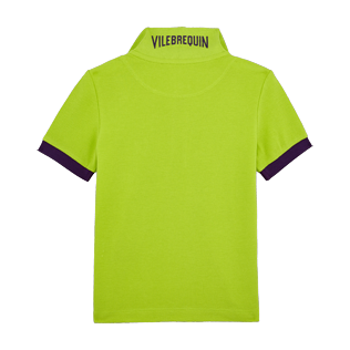 Niños Autros Liso - Polo en piqué de algodón de color liso para niño, Cactus back Niños Autros Liso - Polo en piqué de algodón de color liso para niño, Cactus back