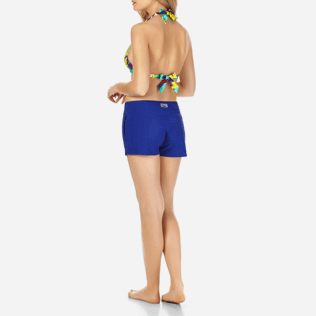 Donna Tops Stampato - Top bikini donna a triangolo Birds of Paradise, Veronese green backworn Donna Tops Stampato - Top bikini donna a triangolo Birds of Paradise, Veronese green backworn