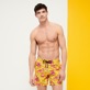Men Others Printed - Men Swim Trunks Monsieur André - Vilebrequin x Smiley®, Lemon front worn view