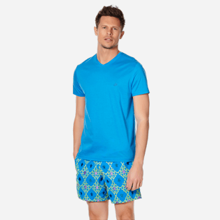 Men Others Solid - Men Mercerized Cotton T-Shirt V-neck Solid, Atoll frontworn Men Others Solid - Men Mercerized Cotton T-Shirt V-neck Solid, Atoll frontworn
