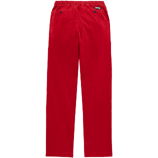 Homme AUTRES Imprimé - Pantalon jogging homme en gabardine imprimé Micro Dot, Rouge vue de dos