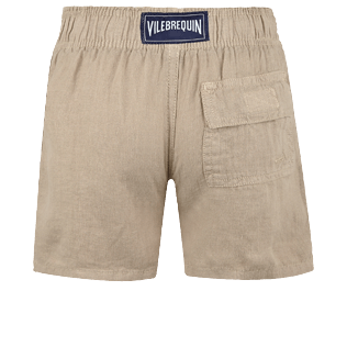 Niños Autros Liso - Bermudas en lino de color liso para niño, Safari back Niños Autros Liso - Bermudas en lino de color liso para niño, Safari back