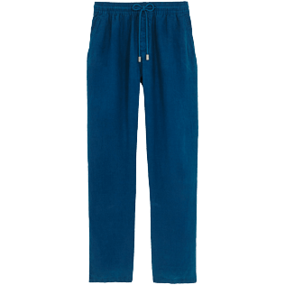 Hombre Autros Liso - Pantalón de lino liso para hombre, Goa front Hombre Autros Liso - Pantalón de lino liso para hombre, Goa front