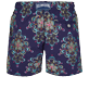 Men Classic Embroidered - Men Swimwear Embroidered Kaleidoscope - Limited Edition, Sapphire back view